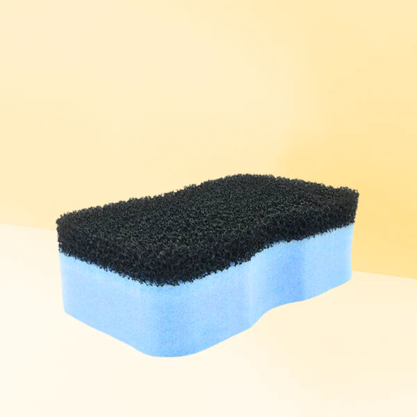 Equine Products France - 2 EN 1 Eponge + Etrille de douche Bleue