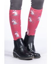HKM - Chaussettes -Wonderland- Framboise