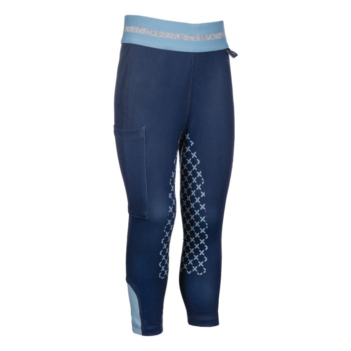 HKM - Leggings -Bria- fond 1/1 en silicone bleu foncé