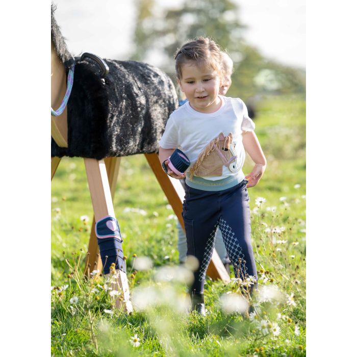 HKM - Leggings -Bria- fond 1/1 en silicone bleu foncé