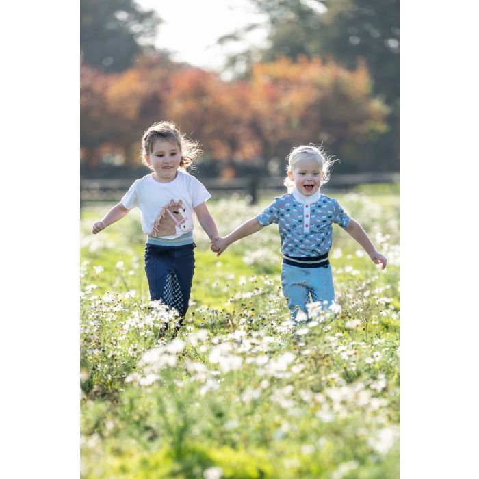 HKM - Leggings -Bria- fond 1/1 en silicone bleu foncé