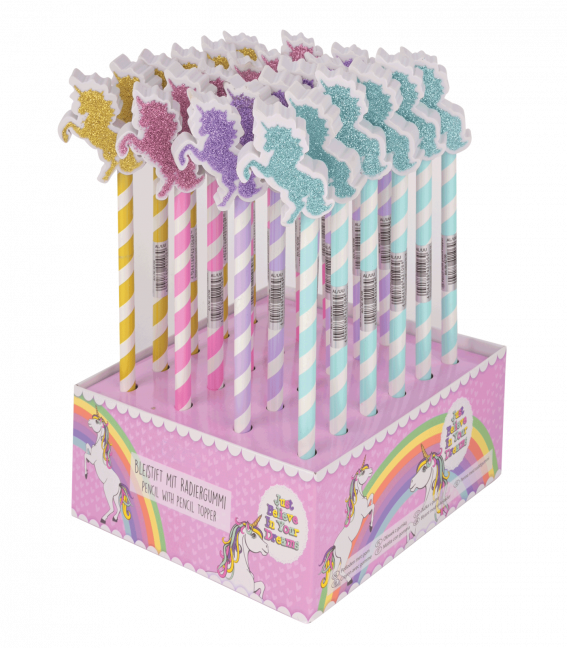 Waldhausen - Crayon à papier avec gomme licorne