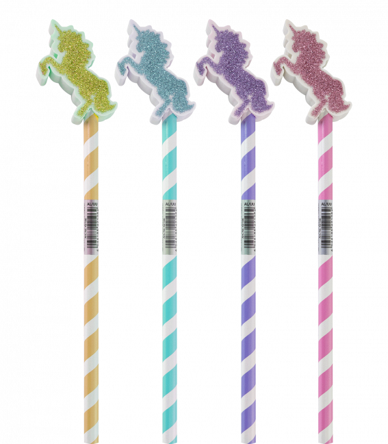 Waldhausen - Crayon à papier avec gomme licorne