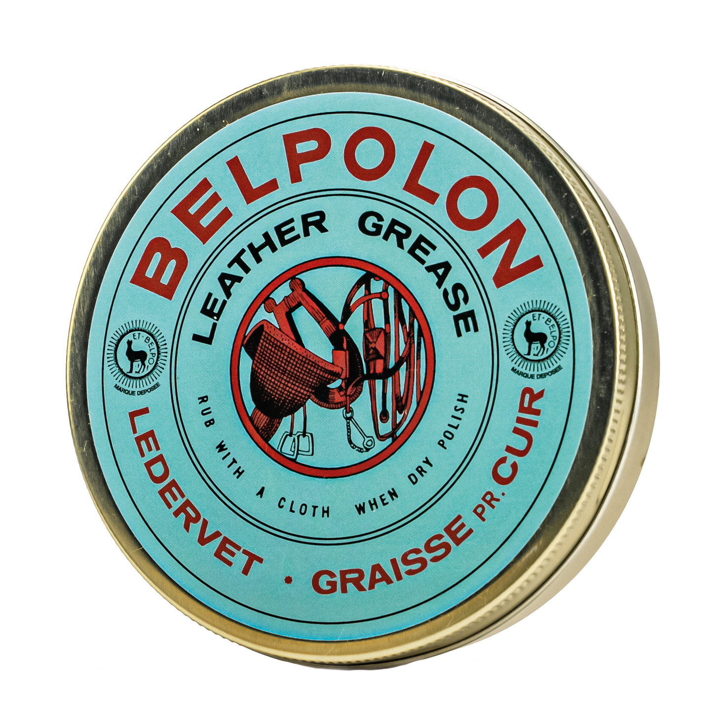 Belpo - "Care package: Embroidered pouch, Liquid leather care spray, Sponge, pig brush (19cm), 75ML grease, 75ml Saddle Soap"
