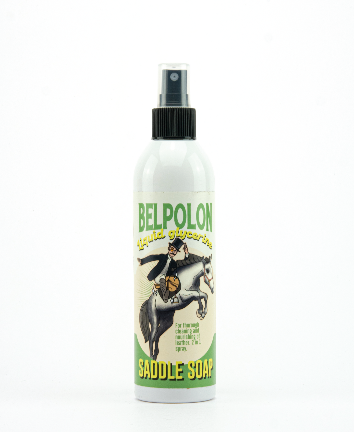 Belpo - "Care package: Embroidered pouch, Liquid leather care spray, Sponge, pig brush (19cm), 75ML grease, 75ml Saddle Soap"