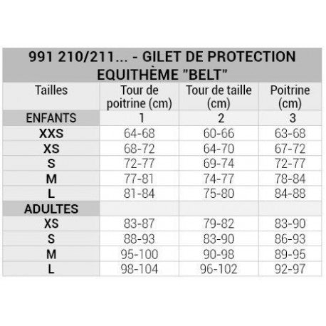 Equithème - Gilet de protection "Belt"