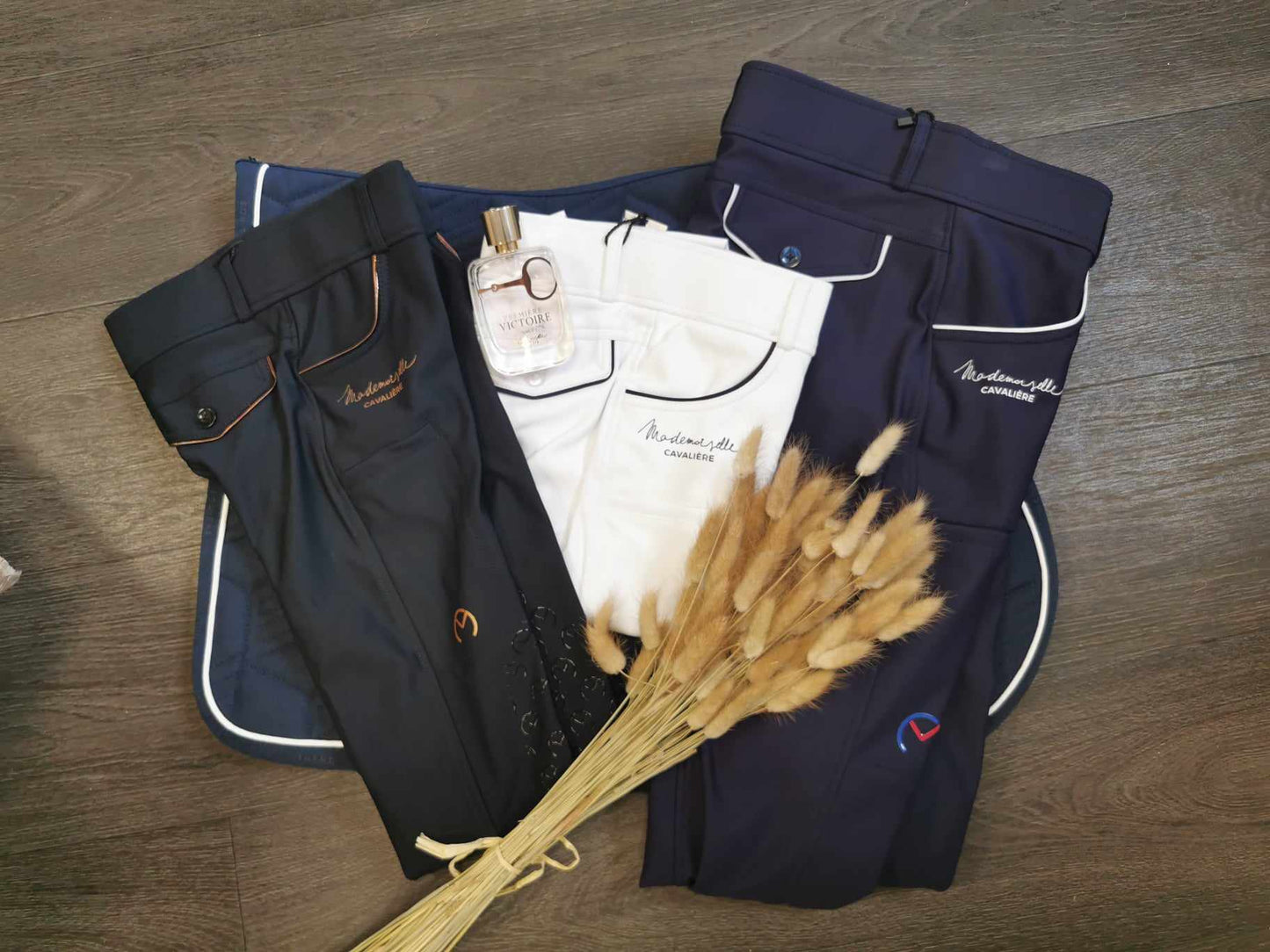 Mademoiselle Cavalière - Pantalon Marine / gold "So Chic" enfant