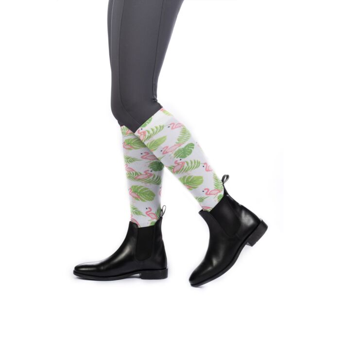 HKM - chaussettes d'équitation Arizona Flamant