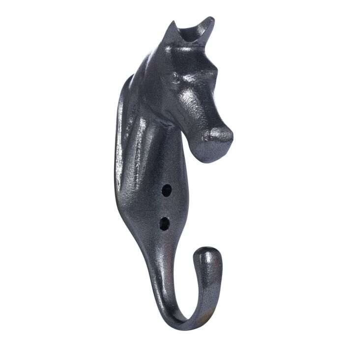 HKM - Porte manteau / Porte filet en tête de cheval aluminium