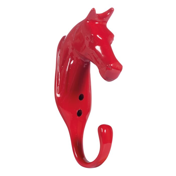 HKM - Porte manteau / Porte filet en tête de cheval aluminium